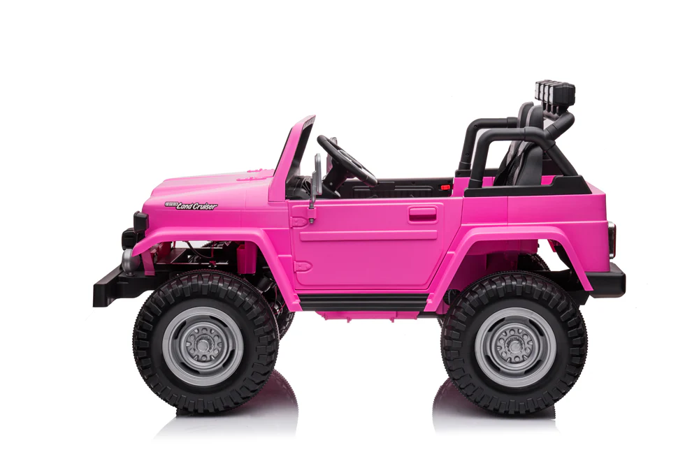 24v Licenced Toyota Land Cruiser Jeep 4x4 Ride on Car – Pink ETA 10th May 2026 - Image 3