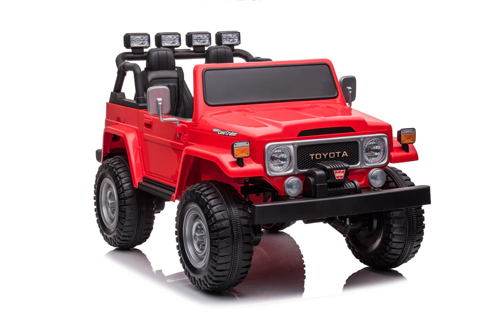 24v licenced Toyota Land Cruiser Jeep 4x4 Ride on Car – Red ETA 10th May 2026