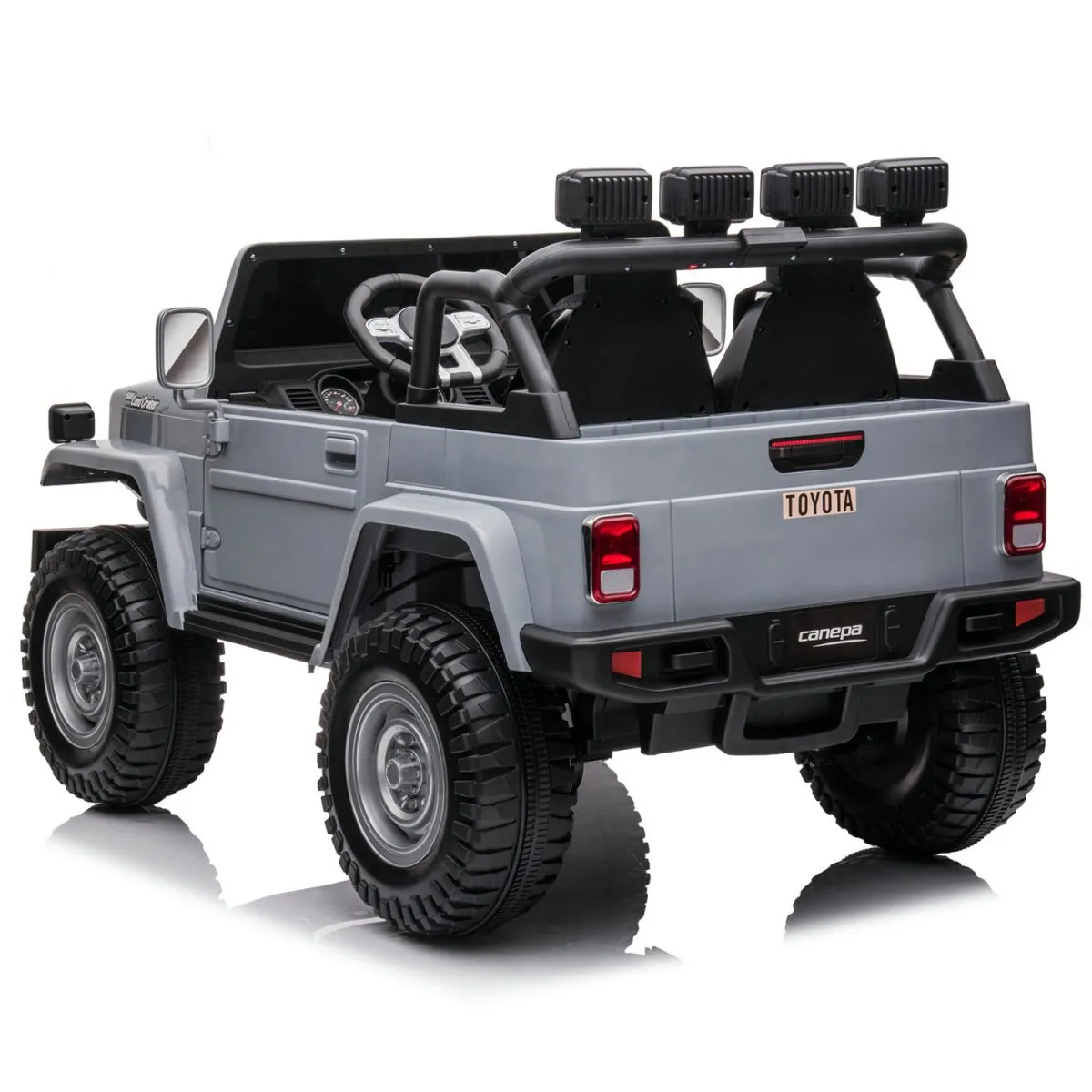 24v licenced Toyota Land Cruiser Jeep 4x4 Ride on Car – Grey ETA 10th May 2026 - Image 4