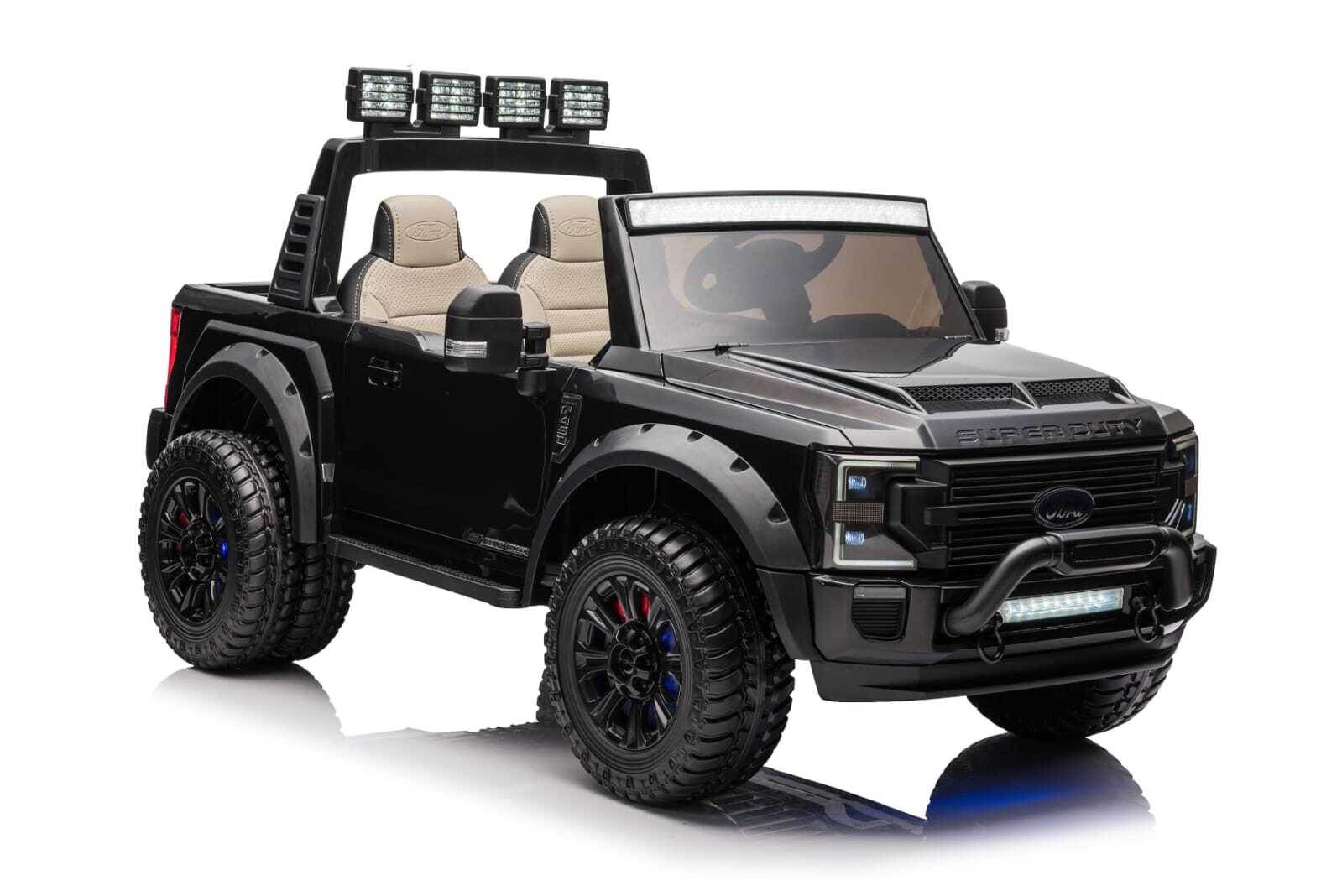 24v licensed Ford Super Duty 4x4 Ride On Car Black Pre-Order ETA 25th April 2026 - Image 3