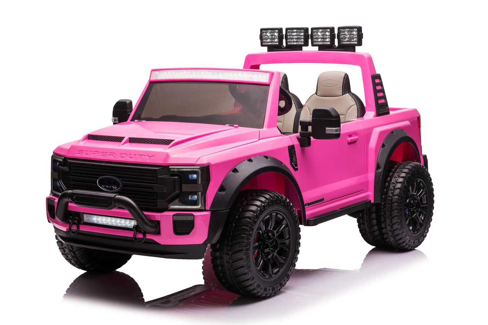 24v licensed Ford Super Duty 4x4 Ride On Car Pink Pre-Order ETA 25th April 2026 - Image 3