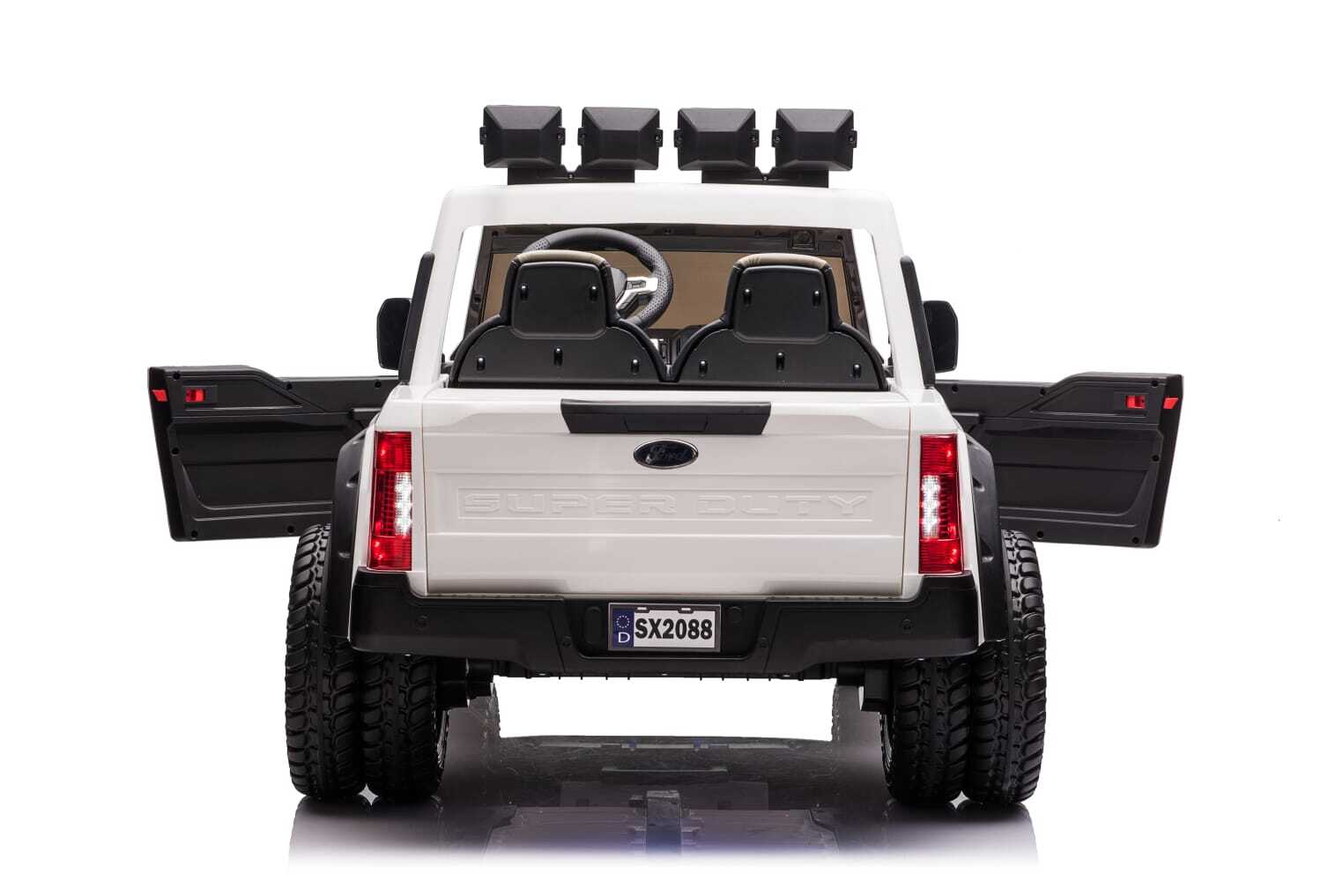24v licensed Ford Super Duty 4x4 Ride On Car White Pre-Order ETA 25th April 2026 - Image 5